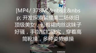 [MP4/ 378M]&nbsp;&nbsp; 开发探索紧接第二场依旧顶级美女，包臀裙肉丝这妹子好骚，手指猛扣骚穴，穿着高筒靴操，多种姿势爆操