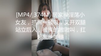 [MP4/ 374M] 居家操淫荡小女友，抓屌一顿吸，叉开双腿站立后入，被操的嗷嗷叫，扛起黑丝美腿