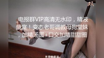 _电报群VIP高清无水印，精液盛宴！变态老哥调教母狗堂妹，加精汤圆+口交加精甜甜圈