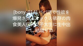 [bony-014] パパ活で性欲を爆発させるセックス依存の肉食美人巨乳女子大生に生中出し 結城りの